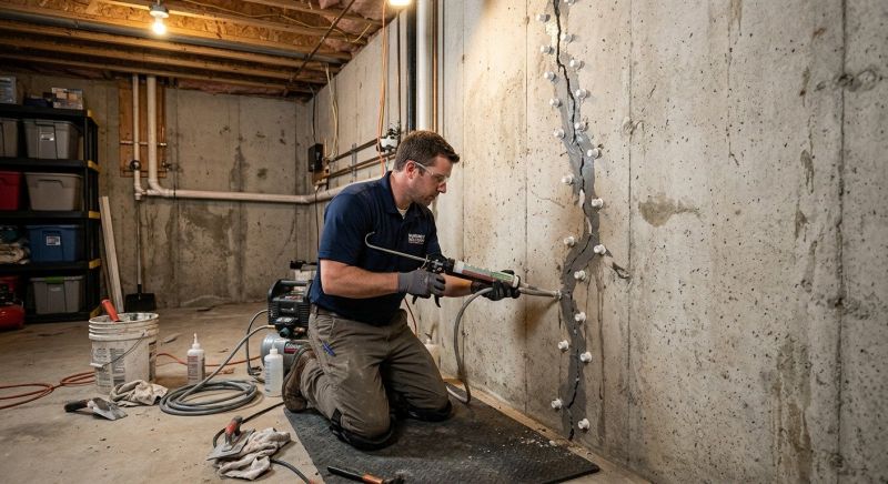 Basement Crack Repair in Elizabeth, CO