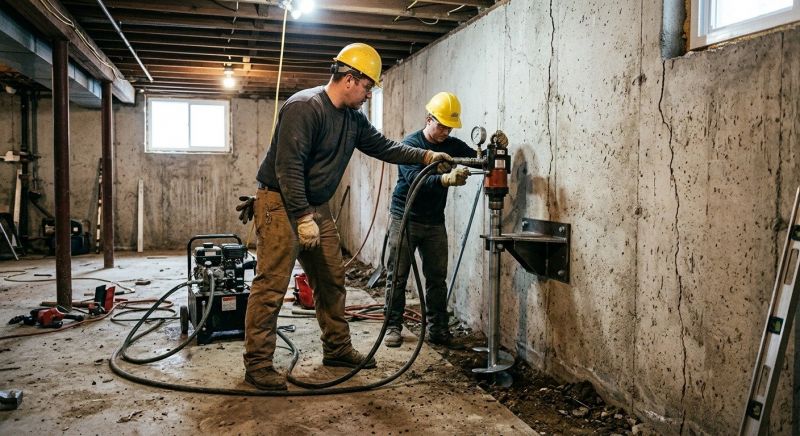 Basement Stabilization in Elizabeth, CO