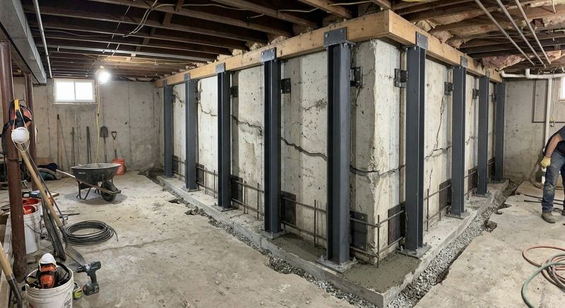 Basement Stabilization in Elizabeth, CO