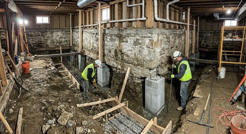 Basement Underpinning in Elizabeth, CO