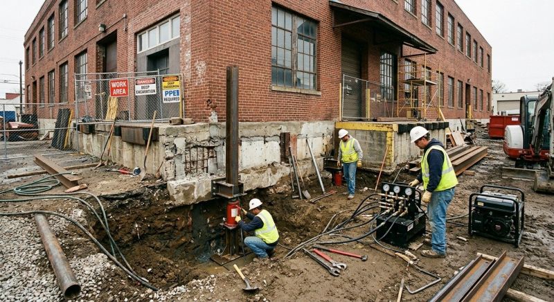 Commercial Foundation Repair in Elizabeth, CO