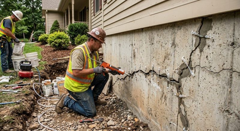 Cracked Foundation Repair in Monument, CO