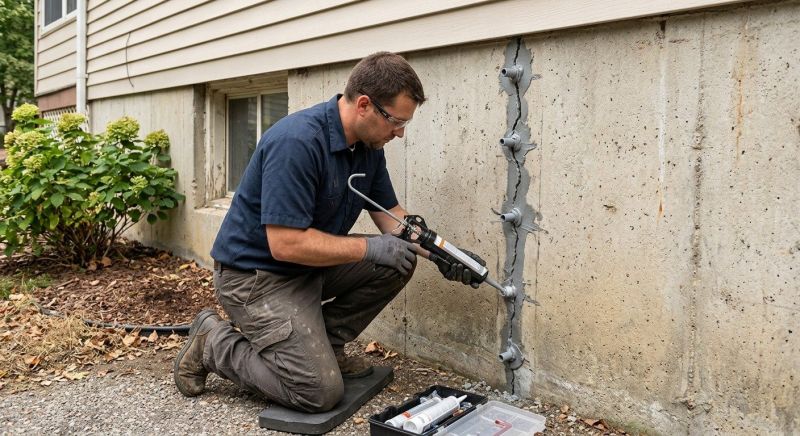 Foundation Crack Sealing in Elizabeth, CO