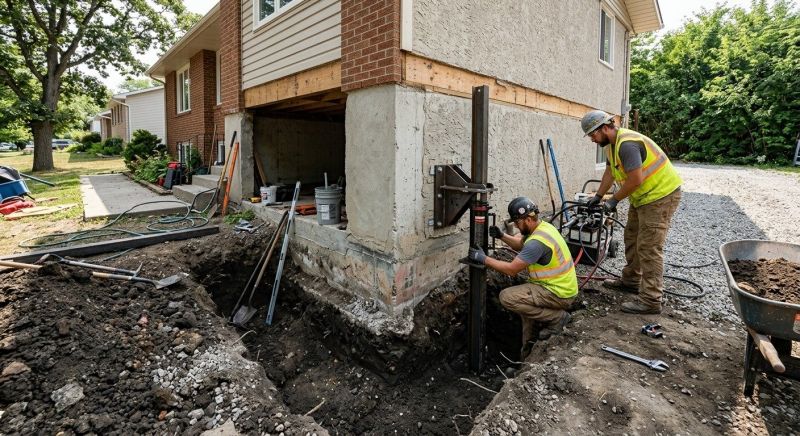 Foundation Pier Repair in Elizabeth, CO