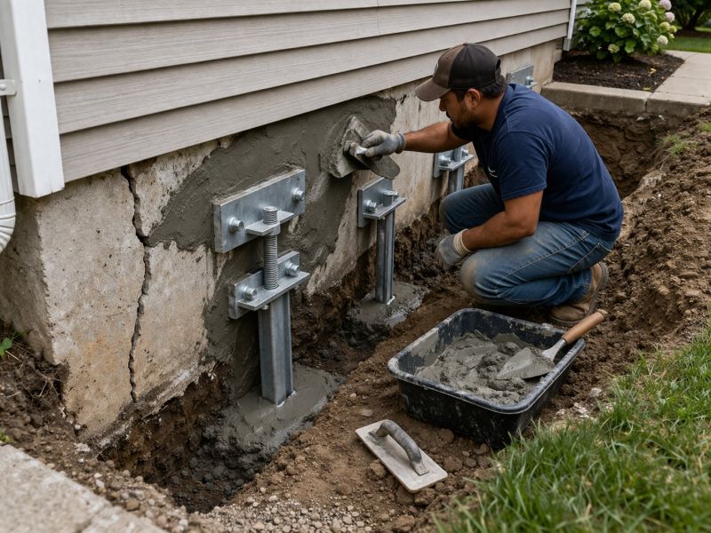 Foundation Pier Repair in Elizabeth, CO