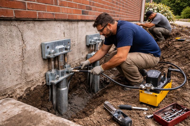 Foundation Pier Repair in Elizabeth, CO