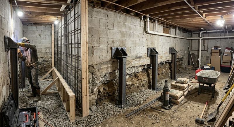 Foundation Stabilizing in Larkspur, CO