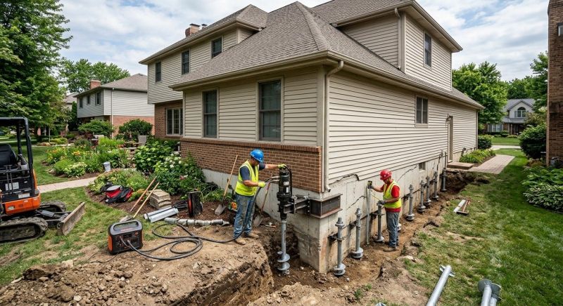 Helical Piers Installation in Elizabeth, CO
