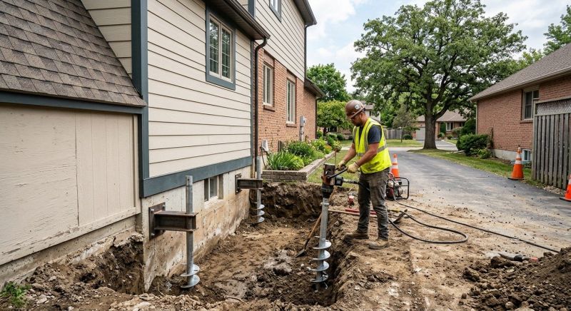 Helical Piers Installation in Elizabeth, CO