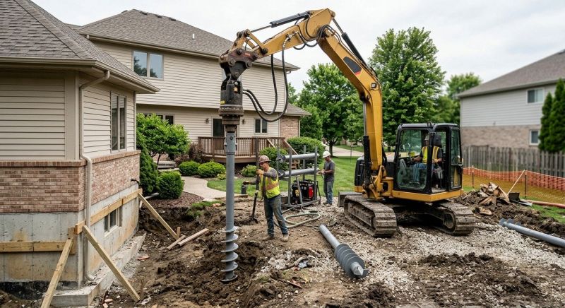 Helical Pile Installation in Elizabeth, CO