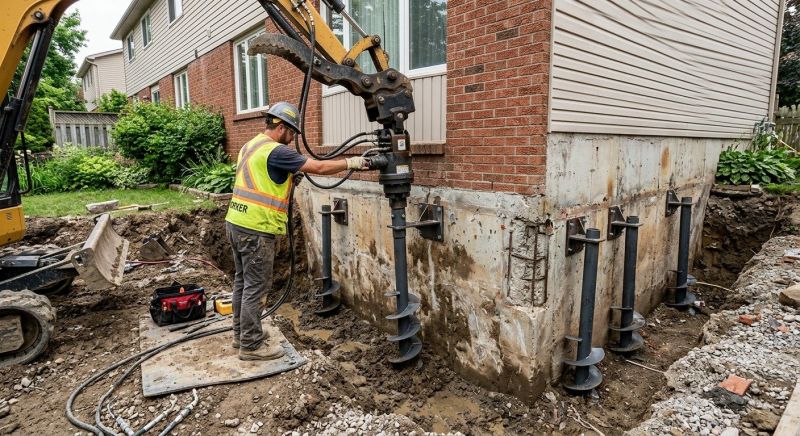 Helical Pile Installation in Elizabeth, CO