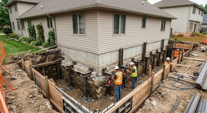 House Underpinning in Elizabeth, CO