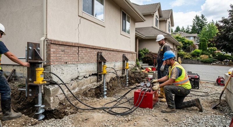 Sinking Foundation Lifting in Elizabeth, CO