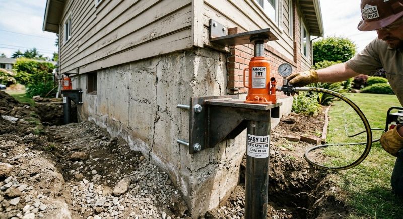 Sinking Foundation Lifting in Elizabeth, CO