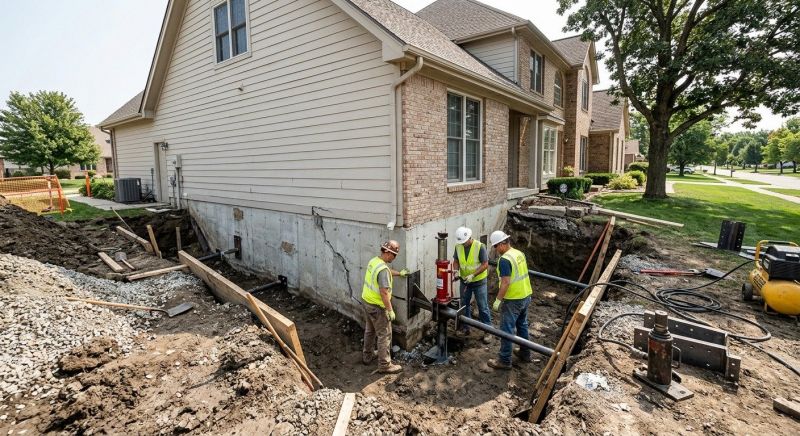 Sinking Foundation Repair in Douglas County, CO