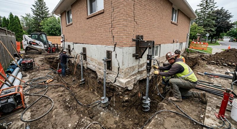 Sinking Foundation Repair in Larkspur, CO